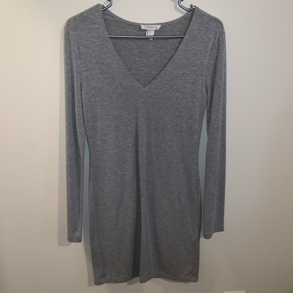 V-Neck Bodycon Dress